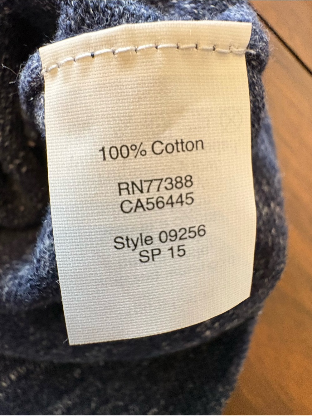 NWT J. Crew Factory Men's Marled Navy Crewneck Sweater - Picture 3 of 4